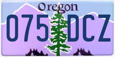 OR license plate 075DCZ