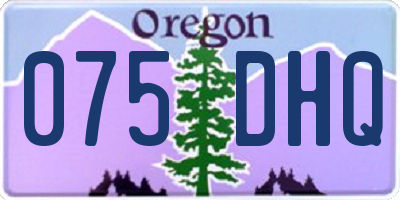 OR license plate 075DHQ