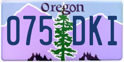 OR license plate 075DKI