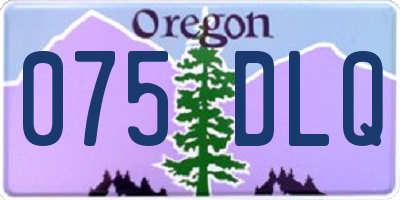 OR license plate 075DLQ