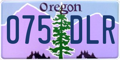 OR license plate 075DLR