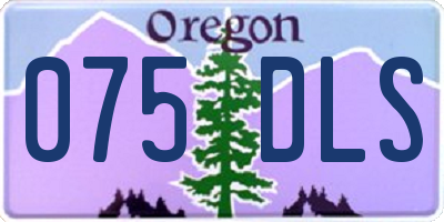OR license plate 075DLS