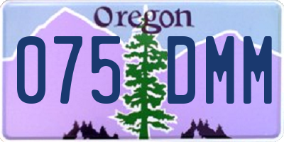 OR license plate 075DMM