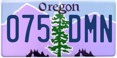 OR license plate 075DMN