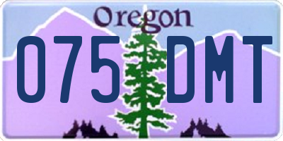 OR license plate 075DMT