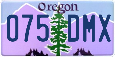 OR license plate 075DMX