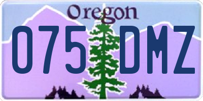 OR license plate 075DMZ