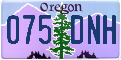 OR license plate 075DNH