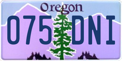 OR license plate 075DNI
