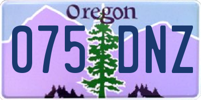 OR license plate 075DNZ