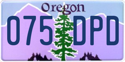 OR license plate 075DPD