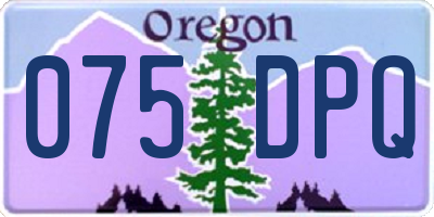 OR license plate 075DPQ