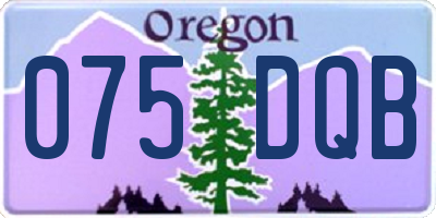 OR license plate 075DQB