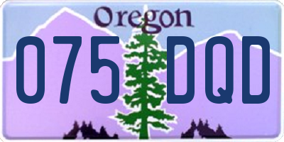 OR license plate 075DQD