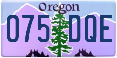 OR license plate 075DQE