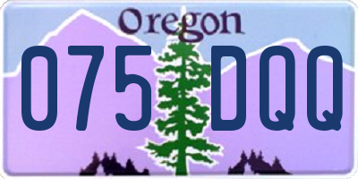 OR license plate 075DQQ