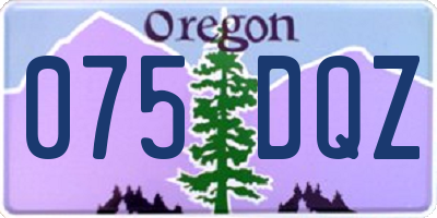 OR license plate 075DQZ