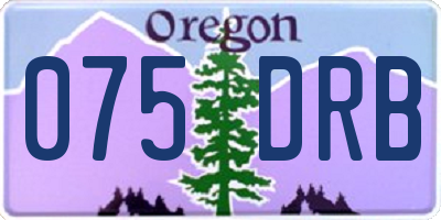 OR license plate 075DRB