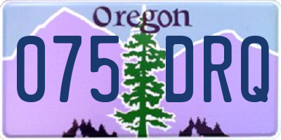 OR license plate 075DRQ
