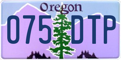 OR license plate 075DTP