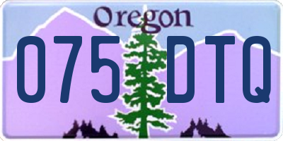 OR license plate 075DTQ
