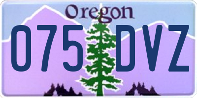 OR license plate 075DVZ