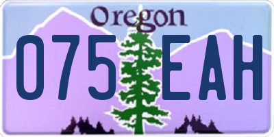 OR license plate 075EAH