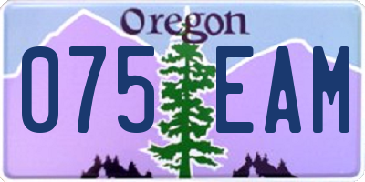 OR license plate 075EAM