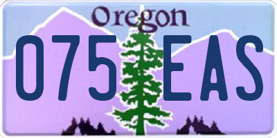 OR license plate 075EAS