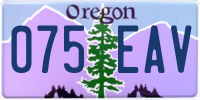 OR license plate 075EAV
