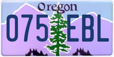 OR license plate 075EBL