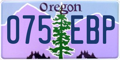 OR license plate 075EBP
