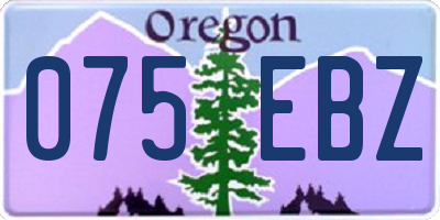 OR license plate 075EBZ