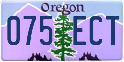 OR license plate 075ECT