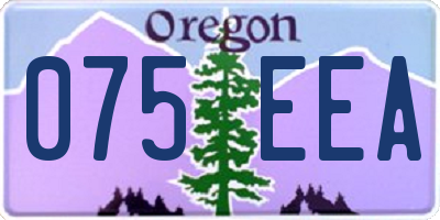 OR license plate 075EEA