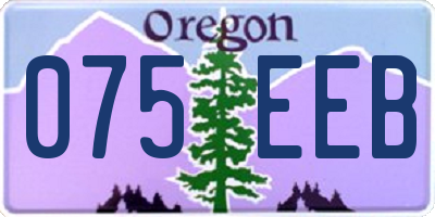 OR license plate 075EEB