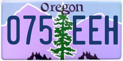 OR license plate 075EEH