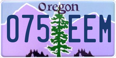 OR license plate 075EEM