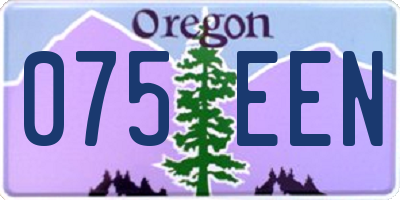 OR license plate 075EEN