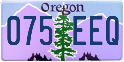 OR license plate 075EEQ