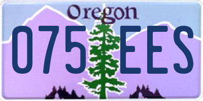 OR license plate 075EES