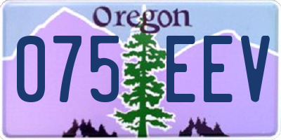 OR license plate 075EEV