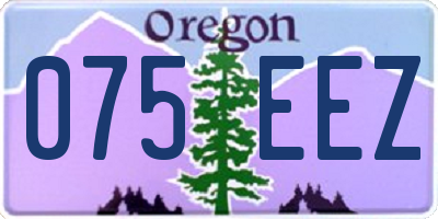 OR license plate 075EEZ