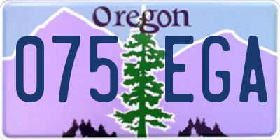 OR license plate 075EGA