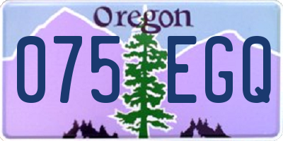 OR license plate 075EGQ