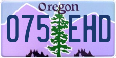 OR license plate 075EHD