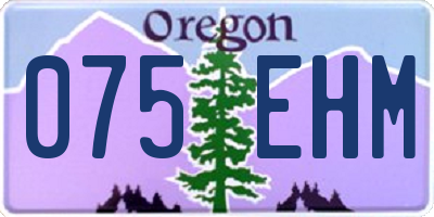 OR license plate 075EHM