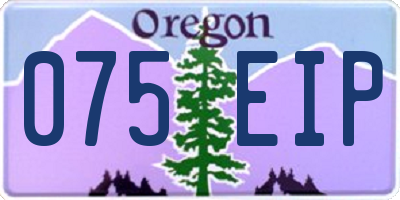 OR license plate 075EIP