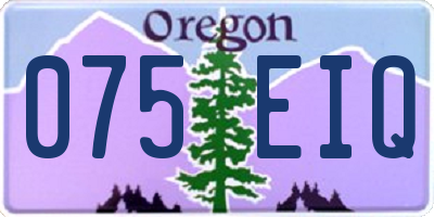 OR license plate 075EIQ