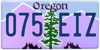 OR license plate 075EIZ